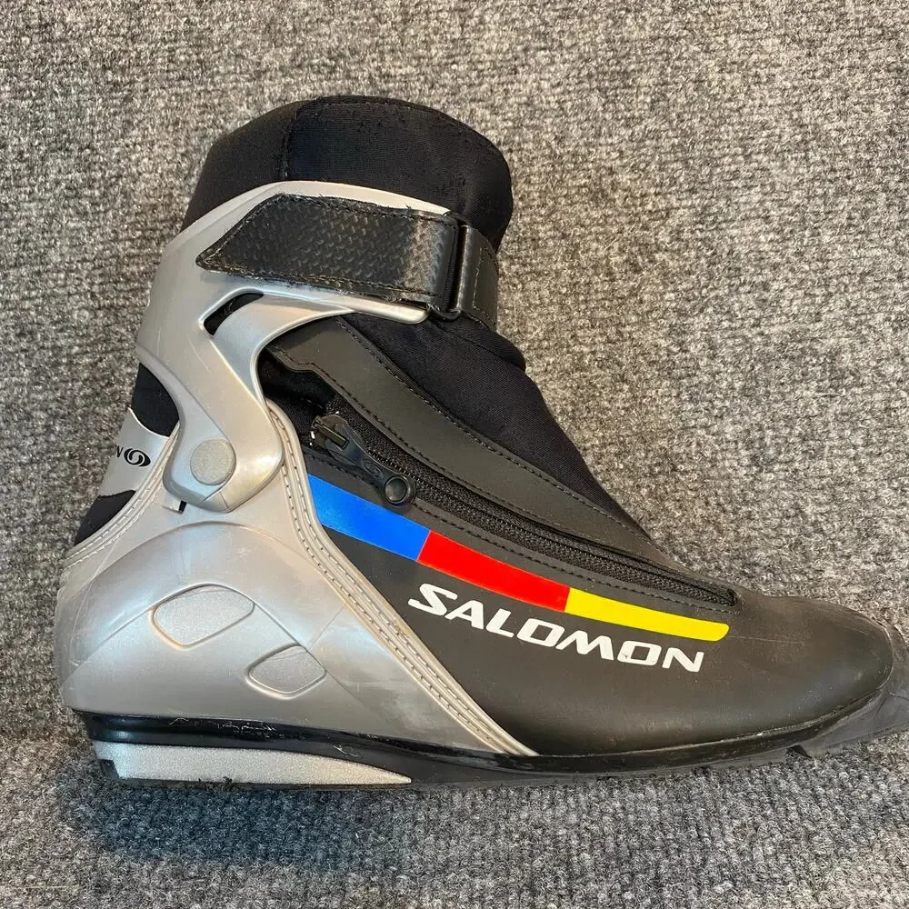 SALOMON Carbon Nordic Cross Country XC Ski Boots Mens Size 7 EU 40 SNS Pilot 251
